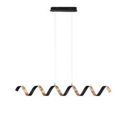 Luce Ambiente Design HELIX-S6C NER LED závesný luster HELIX | 30W integrovaný LED zdroj