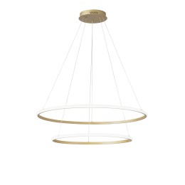 Luce Ambiente Design LED-AXIS-S8060-ORO LED závesný luster AXIS | 56W integrovaný LED zdroj