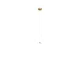 Luce Ambiente Design BASE-S-R1-ORO LED závesný luster BASE | 4W integrovaný LED zdroj