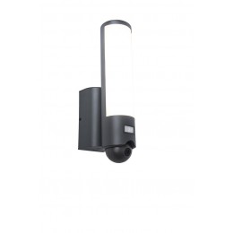 Lutec 5267102118 LED vonkajšie nástenné svietidlo s kamerou a senzorom Elara 1x18W | 3000K | IP44