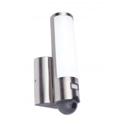 Lutec 5267102118 LED vonkajšie nástenné svietidlo s kamerou a senzorom Elara 1x18W | 3000K | IP44