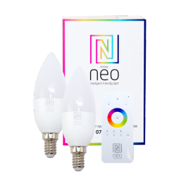 Immax NEO 07005BD inteligentná sada - ovládač + 2x LED žiarovka 1x5W | E14 | 2700K | RGB