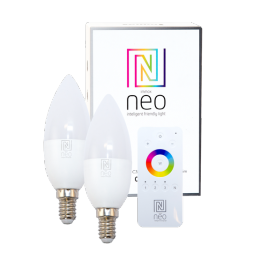 Immax NEO 07002BD inteligentná sada - ovládač + 2x LED žiarovky 1x5W | E14 | 2700K