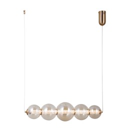 Italux PND-34359-5H-HBR-AMB LED závesný luster Butero | 18W LED | 1650lm | 3000K