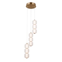Italux PND-34362-9-HBR-OPAL LED závesný luster Ganti | 20W LED | 2170lm | 3000K
