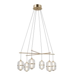 Italux PND-34375-6-HBR LED závesný luster Alani | 32W LED | 2496lm | 3000K