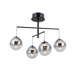 Italux PND-34381-4-BK LED závesný luster Velada | 20W LED | 1810lm | 3000K
