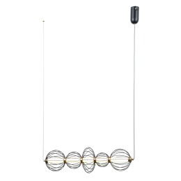 Italux PND-344221-5-BK LED závesný luster Rabel | 18W LED | 1116lm | 3000K