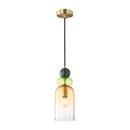 Italux PND-37462C-MC-GD závesný luster Manso E14