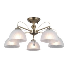 Italux PND-40623-5-AB prisadený luster Moreti | 40W E27