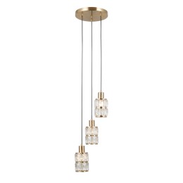 Italux PND-40668-3-HBR závesný luster Alma E27