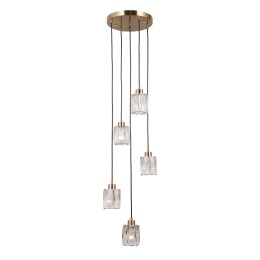 Italux PND-40813-5R-HBR závesný luster Torno E14