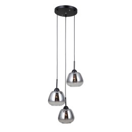 Italux PND-40824-3-BK závesný luster Felis E27