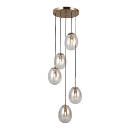 Italux PND-40825-5-GD závesný luster Meolo E14