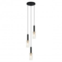 Italux PND-43309-3 BK + BR luster Perola 3x40W | E14 | IP20