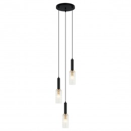 Italux PND-43363-3 BK + BR luster Perola 3x40W | E14 | IP20