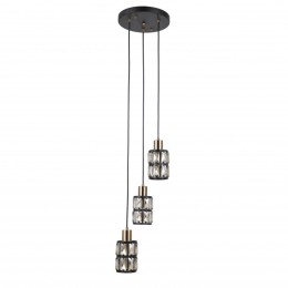 Italux PND-44236-3-BK-GD závesný luster Menfi | 3x40W E27