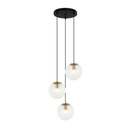 Italux PND-58867-3S-BK-BRO závesný luster Sarpo E27