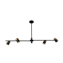 Italux PND-58892-4-BK-BRO závesný luster Elice GU10