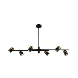 Italux PND-58892-6-BK-BRO závesný luster Elice GU10