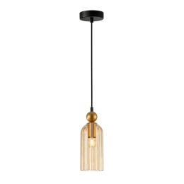 Italux PND-74839-1-GD-AMB závesný luster Narisa E27
