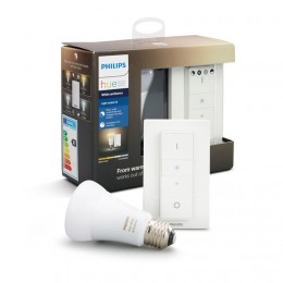Philips Hue WhiteAmbiance žiarovka 9.5W A19 E27 + SWITCH