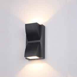 Italux PL-437B LED vonkajšia nástenná lampa Edgar 1x6W | 120L | 3000K | IP54