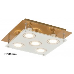 * RABALUX 2253 Naomi stropné svietidlo LED GU10 5x5W bronz