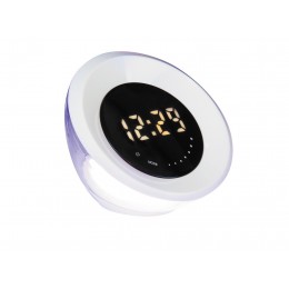 Rabalux 4449 AURORA RGB LED dekoratívne svietidlo s budíkom 2,4W; 4,5W