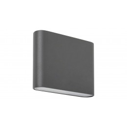 Rabalux 7951 Nesna exteriérové nástenné svietidlo šedé zabudovaný LED 2x3W 2x193lm 3000K IP54