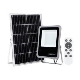 Italux SLR-73142-100W LED solárne reflektor Bares | 100W integrovaný LED zdroj | 977lm