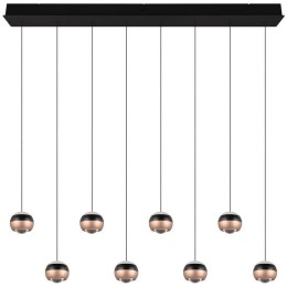 Trio SELECT T344410832 LED závesný luster ORBIT | 8x8W integrovaný LED zdroj | 8x960lm | 2300+300