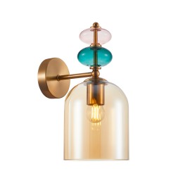 Italux WL-30263-1B-BRO-AMB nástenné svietidlo Busco E27