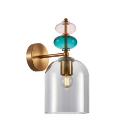 Italux WL-30263-1B-BRO-SG nástenné svietidlo Busco E27