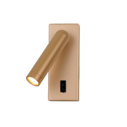 Italux WL-46376-1-GD LED bodové nástenné svietidlo Nova | 3W LED | 153lm | 3000K