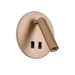 Italux WL-53742-1-GD LED bodové nástenné svietidlo Furla | 8W LED | 516lm | 3000K