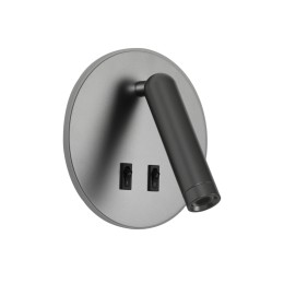 Italux WL-53742-1-GR LED bodové nástenné svietidlo Furla | 8W LED | 516lm | 3000K