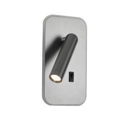 Italux WL-83957-1-GR LED bodové nástenné svietidlo Doria | 8W LED | 559lm | 3000K