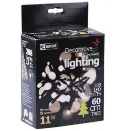 Emos ZY1411 LED vianočná reťaz Cluster 2,4m 11W | IP44 | 288 žiaroviek